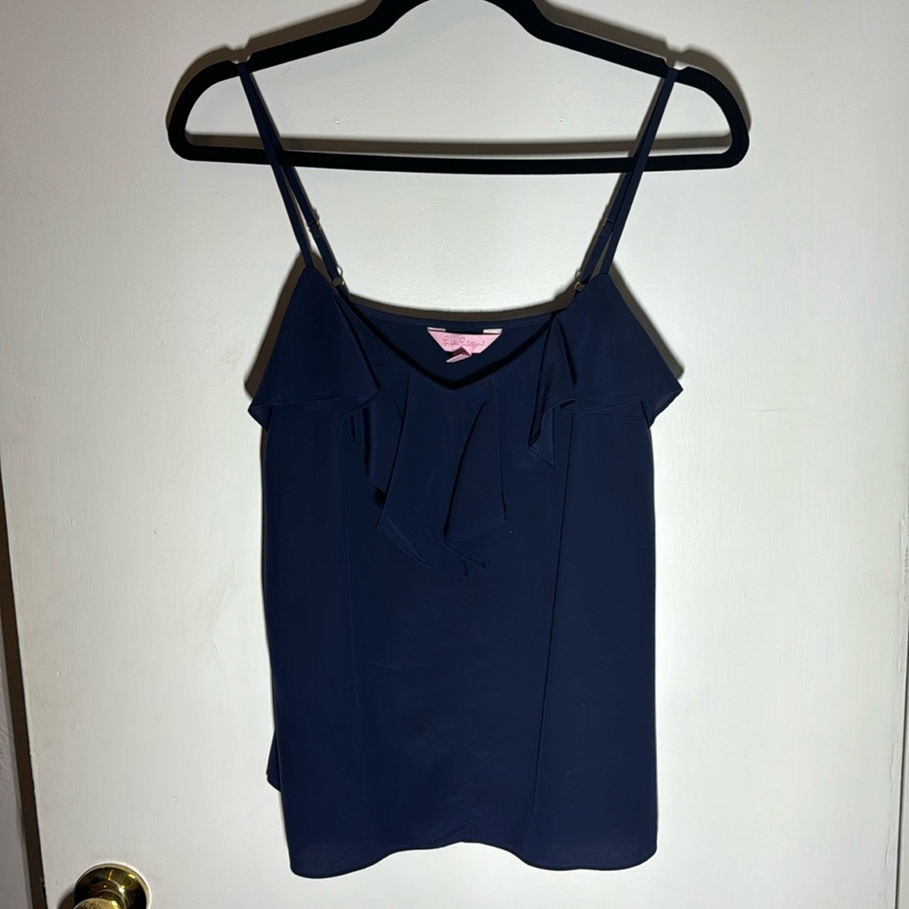 Lilly Pulitzer Ruffle Top Size Small used condition